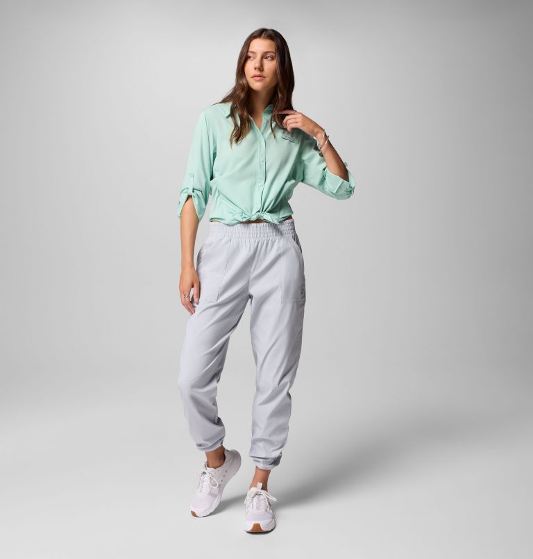 Women's PFG Tamiami II Long Sleeve Shirt, Color: Misty Jade, image 12