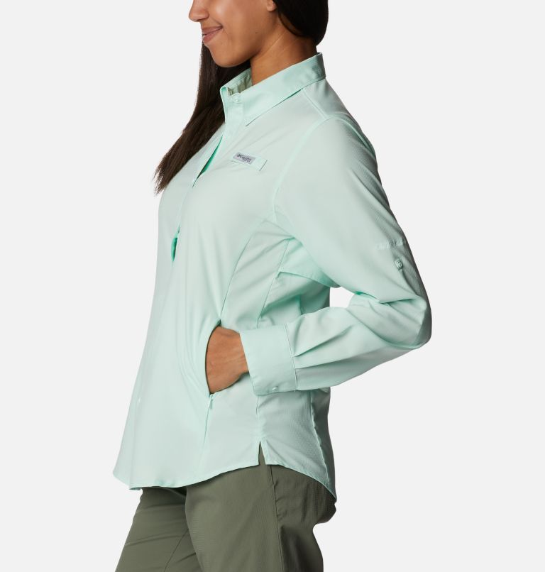 Thumbnail: Women’s PFG Tamiami II Long Sleeve Shirt, Color: Gullfoss Green, image 3
