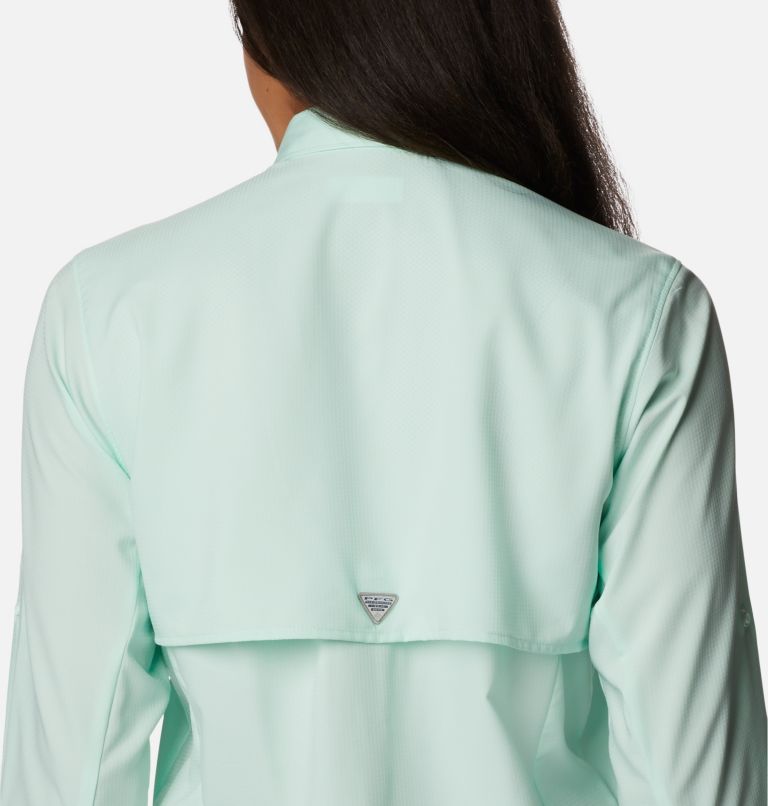 Thumbnail: Women’s PFG Tamiami II Long Sleeve Shirt, Color: Gullfoss Green, image 5