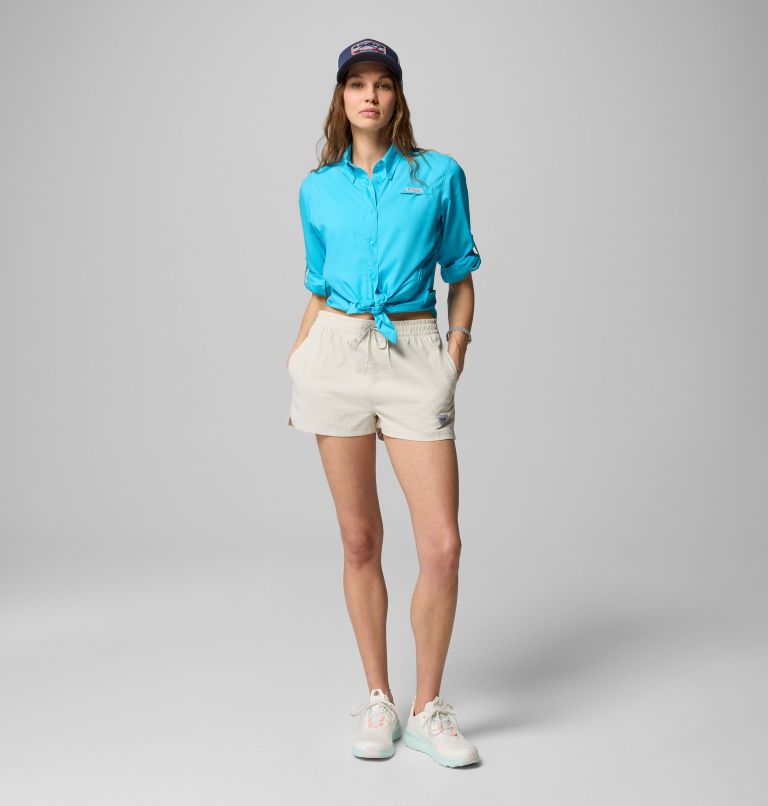 Women's PFG Tamiami II Long Sleeve Shirt, Color: Atoll, image 2