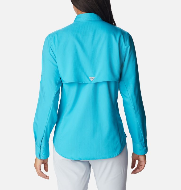 Thumbnail: Women’s PFG Tamiami II Long Sleeve Shirt, Color: Ocean Teal, image 2