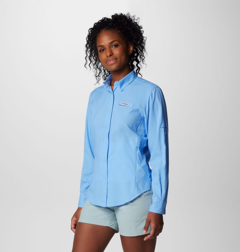 Women's PFG Tamiami II Long Sleeve Shirt, Color: White Cap, image 4