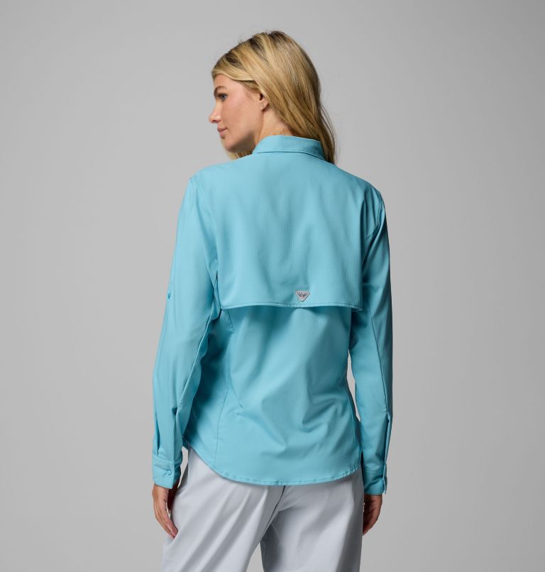 Women's PFG Tamiami II Long Sleeve Shirt, Color: Vintage Blue, image 3