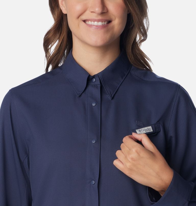 Thumbnail: Women’s PFG Tamiami II Long Sleeve Shirt, Color: Nocturnal, image 4