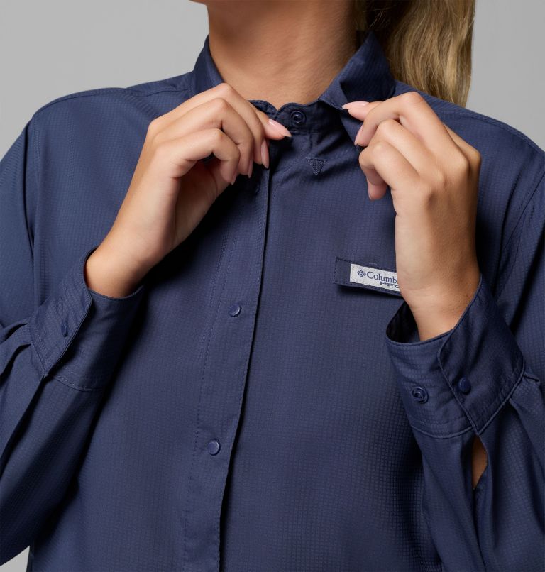 Women's PFG Tamiami II Long Sleeve Shirt, Color: Nocturnal, image 8