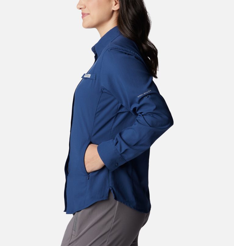 Women’s PFG Tamiami II Long Sleeve Shirt, Color: Carbon, image 3