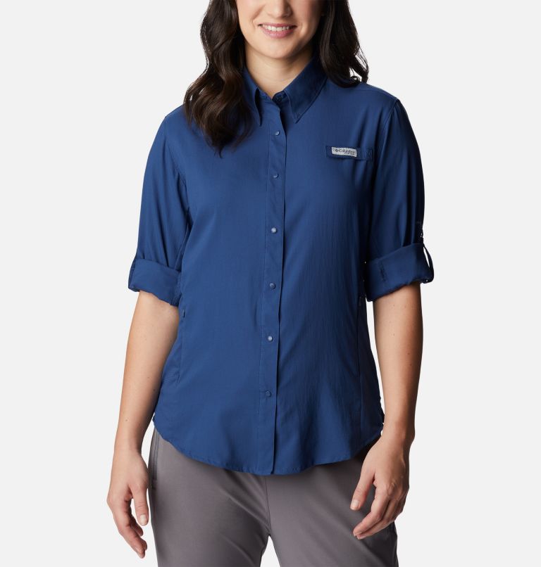 Thumbnail: Chemise à manches longues PFG Tamiami II pour femme, Color: Carbon, image 6