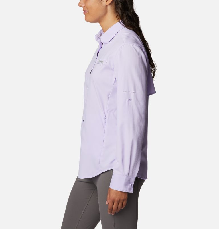 Thumbnail: Women’s PFG Tamiami II Long Sleeve Shirt, Color: Soft Violet, image 3