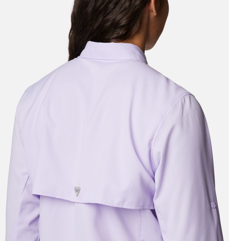 Women’s PFG Tamiami II Long Sleeve Shirt, Color: Soft Violet, image 5