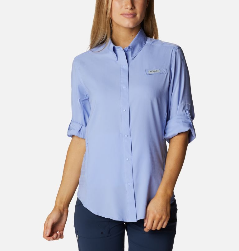 Women’s PFG Tamiami II Long Sleeve Shirt, Color: Serenity, image 6