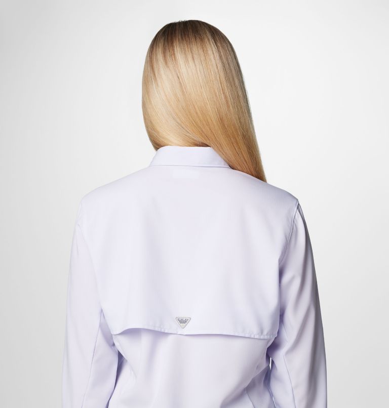 Women's PFG Tamiami II Long Sleeve Shirt, Color: Snowdrift, image 6