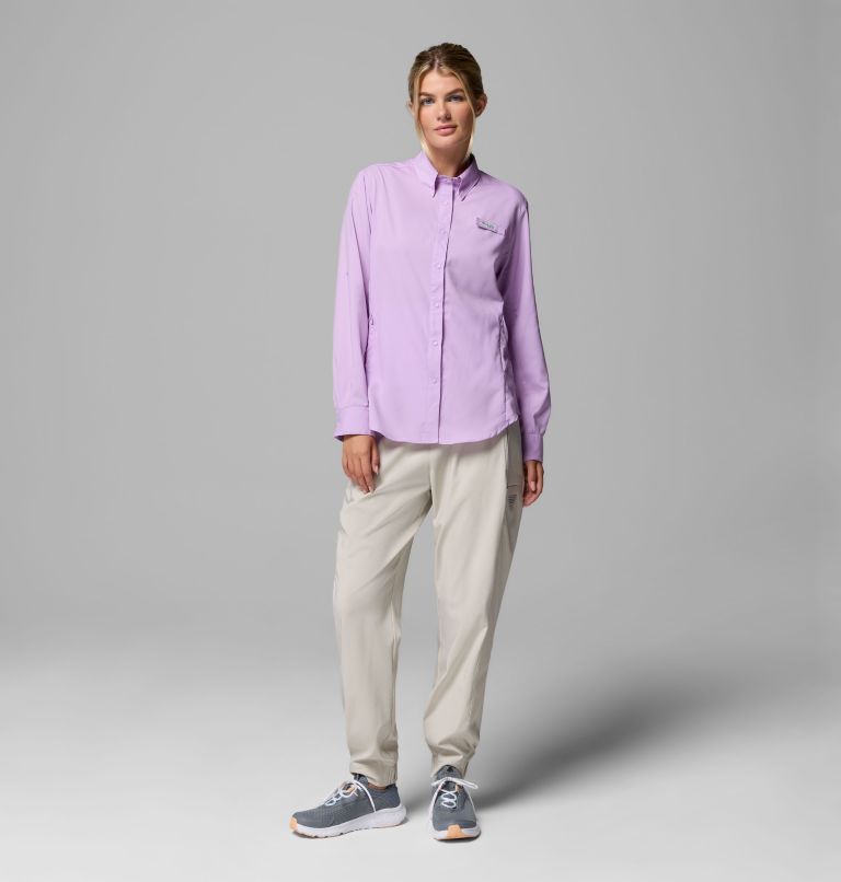 Women's PFG Tamiami II Long Sleeve Shirt, Color: Hydrangea, image 2