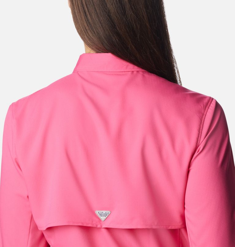 Thumbnail: Women’s PFG Tamiami II Long Sleeve Shirt, Color: Ultra Pink, image 5