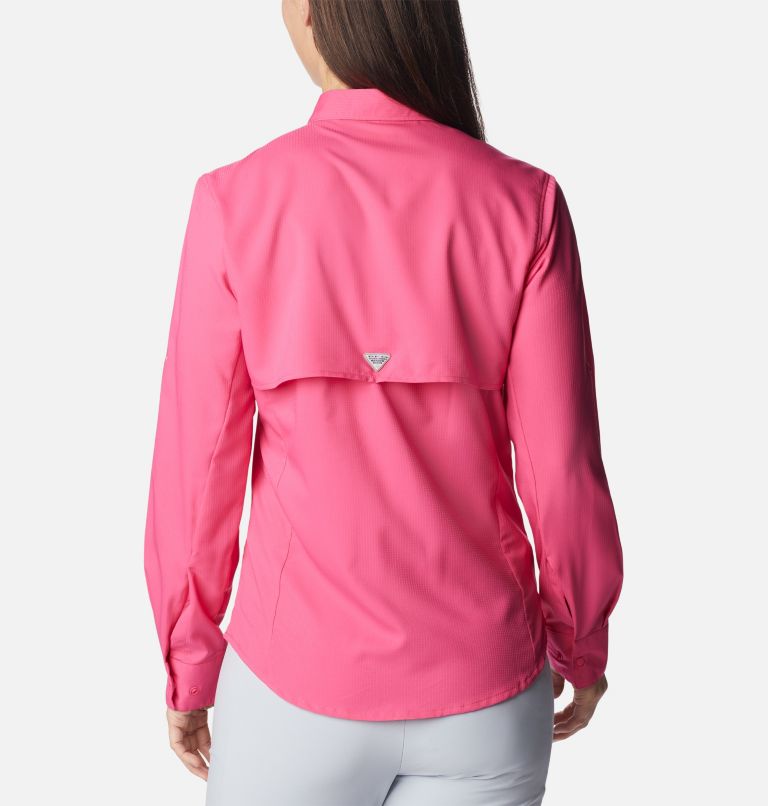 Women’s PFG Tamiami II Long Sleeve Shirt, Color: Ultra Pink, image 2