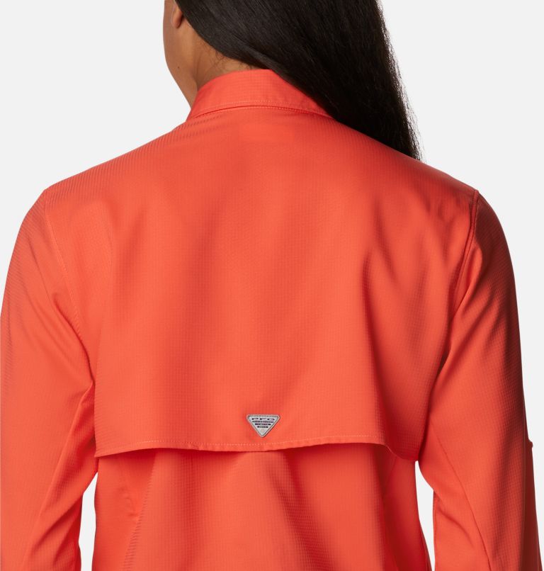 Thumbnail: Women’s PFG Tamiami II Long Sleeve Shirt, Color: Corange, image 5