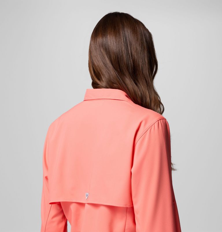 Women's PFG Tamiami II Long Sleeve Shirt, Color: Melonade, image 6