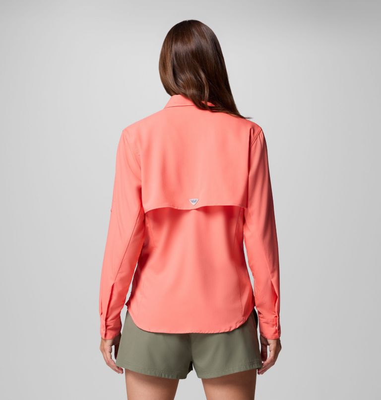 Women's PFG Tamiami II Long Sleeve Shirt, Color: Melonade, image 3