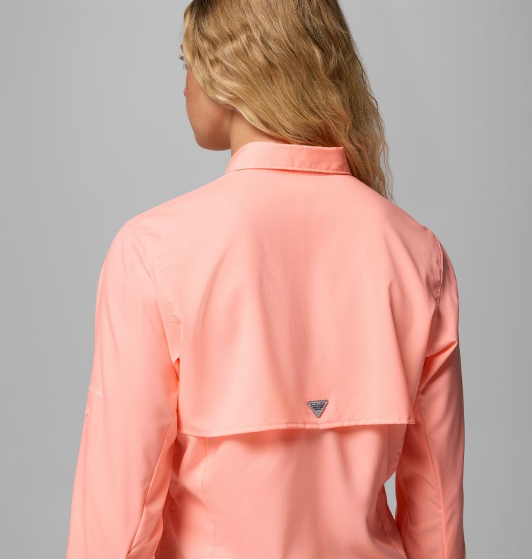 Women's PFG Tamiami II Long Sleeve Shirt, Color: Tiki Pink, image 10