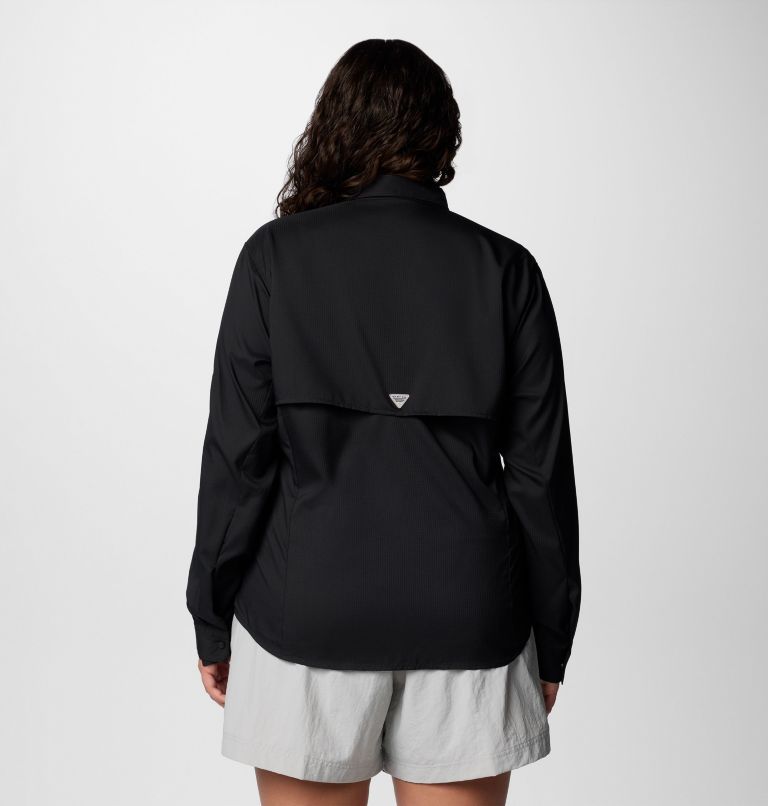 Women's PFG Tamiami II Long Sleeve Shirt - Plus Size, Color: Black, image 2