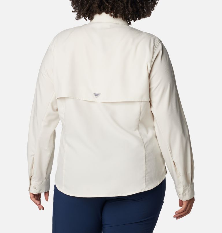 Women’s PFG Tamiami II Long Sleeve Shirt - Plus Size, Color: Stone, image 2