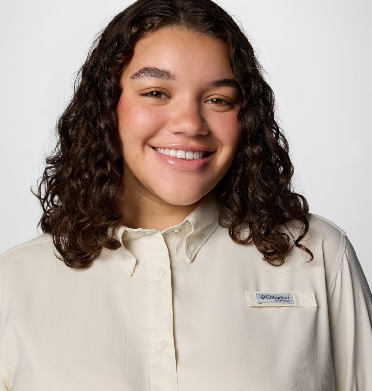 Women's PFG Tamiami II Long Sleeve Shirt - Plus Size, Color: Stone, image 5