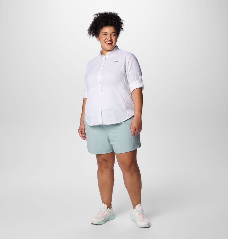 Women's PFG Tamiami II Long Sleeve Shirt - Plus Size, Color: White, image 3