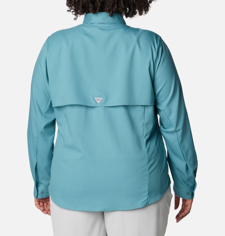 Thumbnail: Chemise à manches longues PFG Tamiami II pour femme - Grandes tailles, Color: Tranquil Teal, image 2