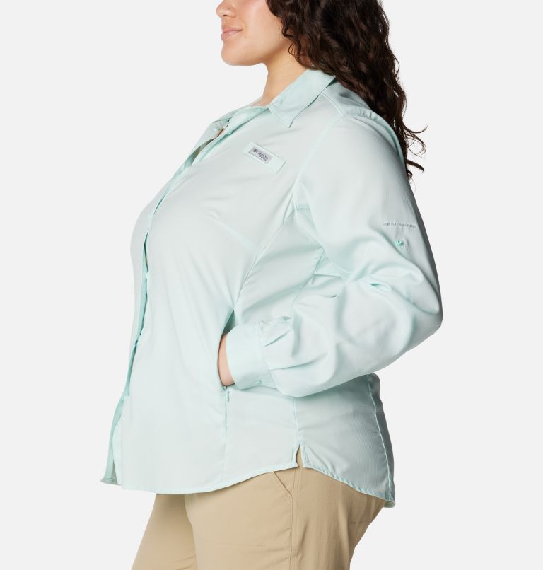 Chemise à manches longues PFG Tamiami II pour femme - Grandes tailles, Color: Icy Morn, image 3