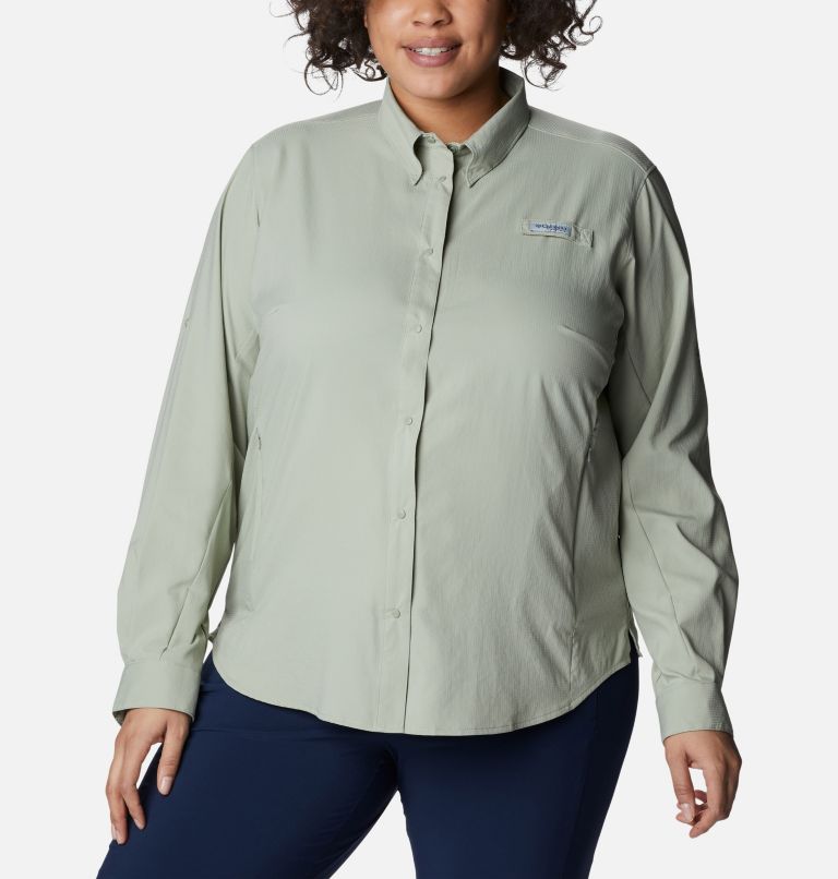 Thumbnail: Chemise à manches longues PFG Tamiami II pour femme - Grandes tailles, Color: Safari, image 1