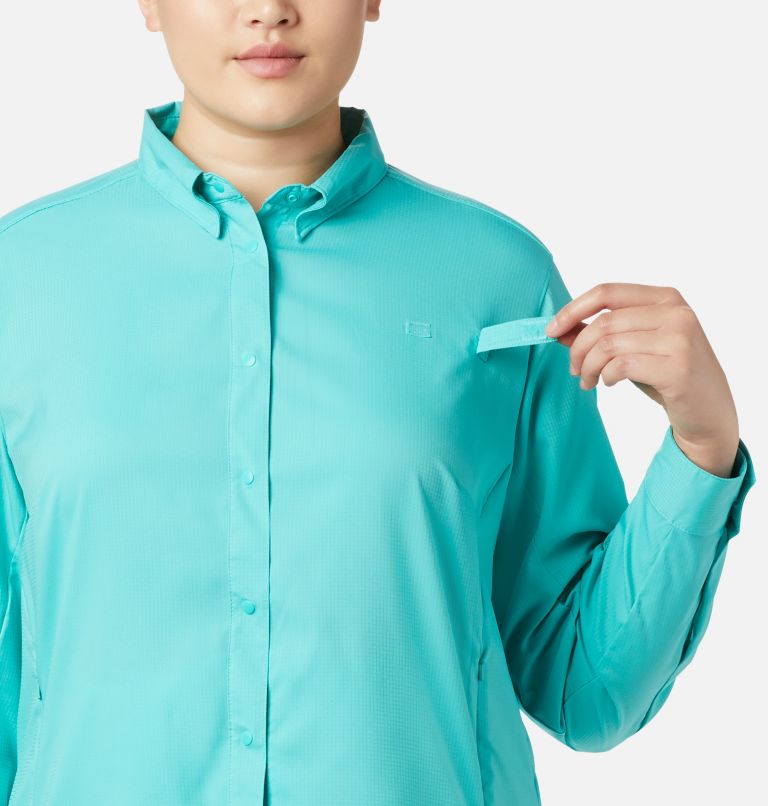Chemise à manches longues PFG Tamiami II pour femme - Grandes tailles, Color: Dolphin, image 4