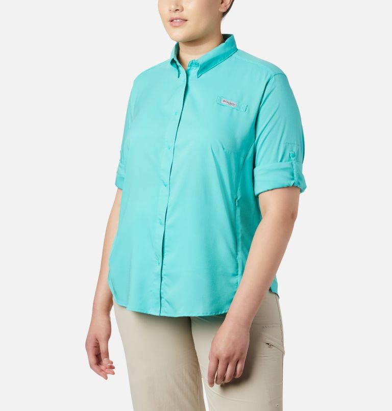 Chemise à manches longues PFG Tamiami II pour femme - Grandes tailles, Color: Dolphin, image 6