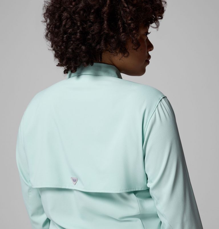 Women's PFG Tamiami II Long Sleeve Shirt - Plus Size, Color: Misty Jade, image 10