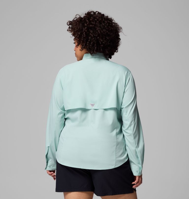 Women's PFG Tamiami II Long Sleeve Shirt - Plus Size, Color: Misty Jade, image 3