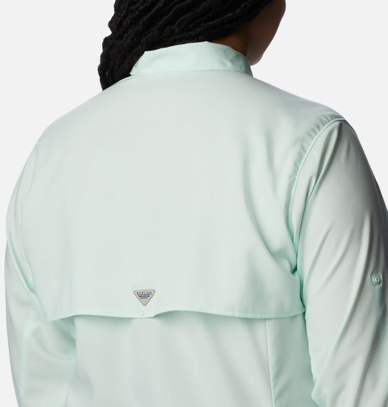 Women’s PFG Tamiami II Long Sleeve Shirt - Plus Size, Color: Gullfoss Green, image 5