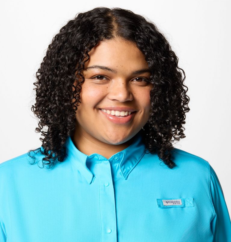 Women's PFG Tamiami II Long Sleeve Shirt - Plus Size, Color: Atoll, image 4