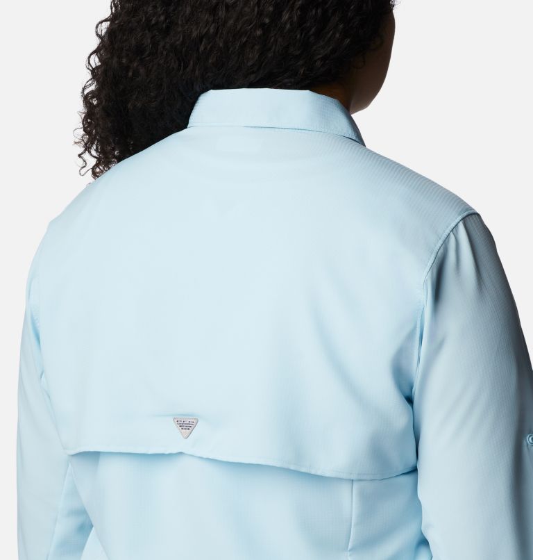 Women’s PFG Tamiami II Long Sleeve Shirt - Plus Size, Color: Sky Blue, image 5