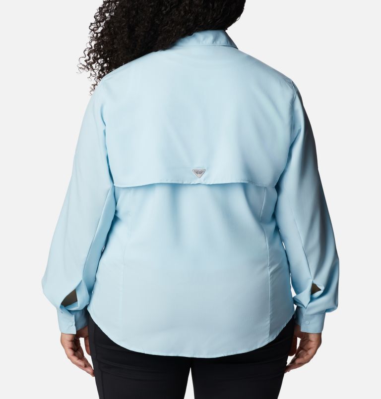 Thumbnail: Women’s PFG Tamiami II Long Sleeve Shirt - Plus Size, Color: Sky Blue, image 2