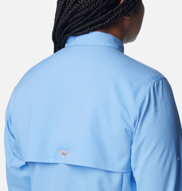 Women's PFG Tamiami II Long Sleeve Shirt - Plus Size, Color: White Cap, image 4