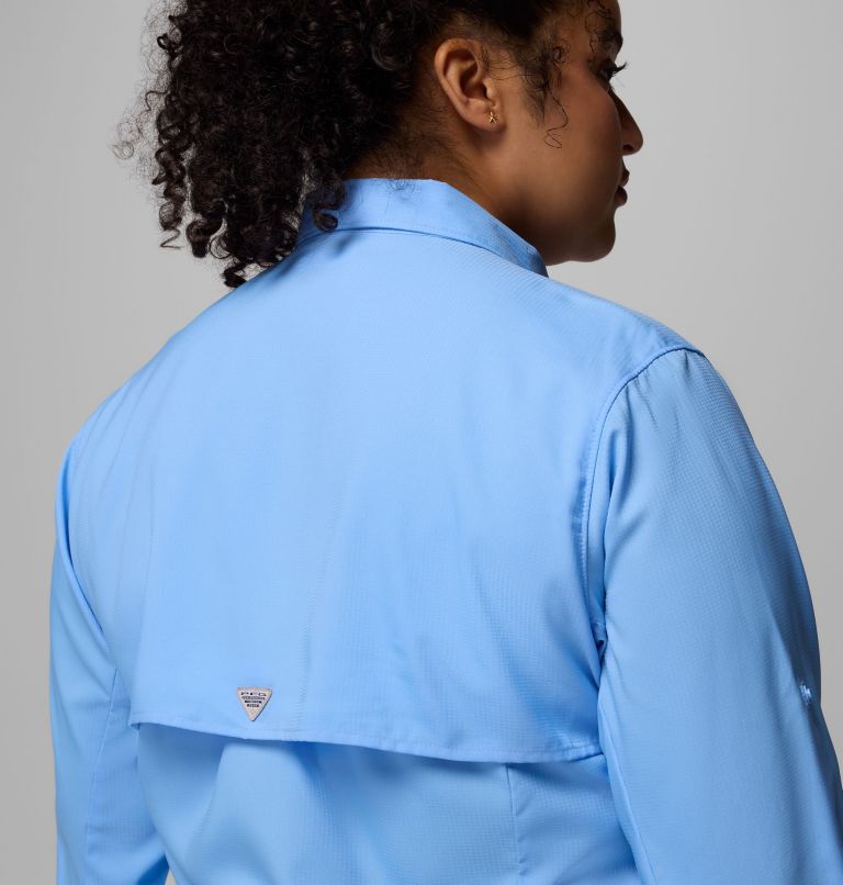 Women's PFG Tamiami II Long Sleeve Shirt - Plus Size, Color: White Cap, image 9