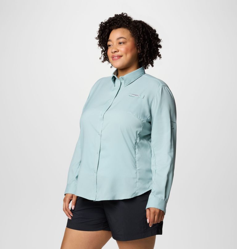 Chemise à manches longues PFG Tamiami II pour femme - Grandes tailles, Color: Crushed Blue, image 4