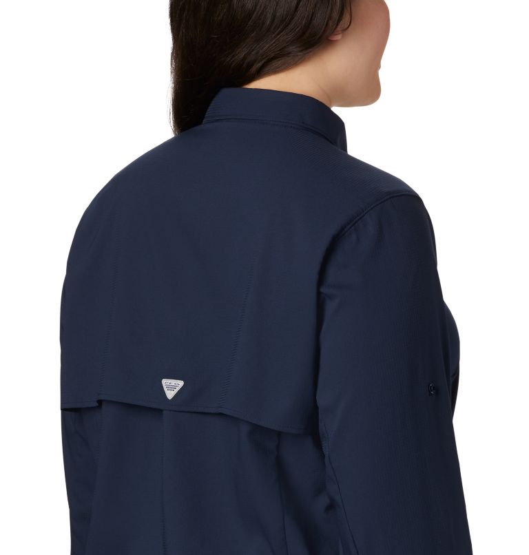 Women’s PFG Tamiami II Long Sleeve Shirt - Plus Size, Color: Collegiate Navy, image 6
