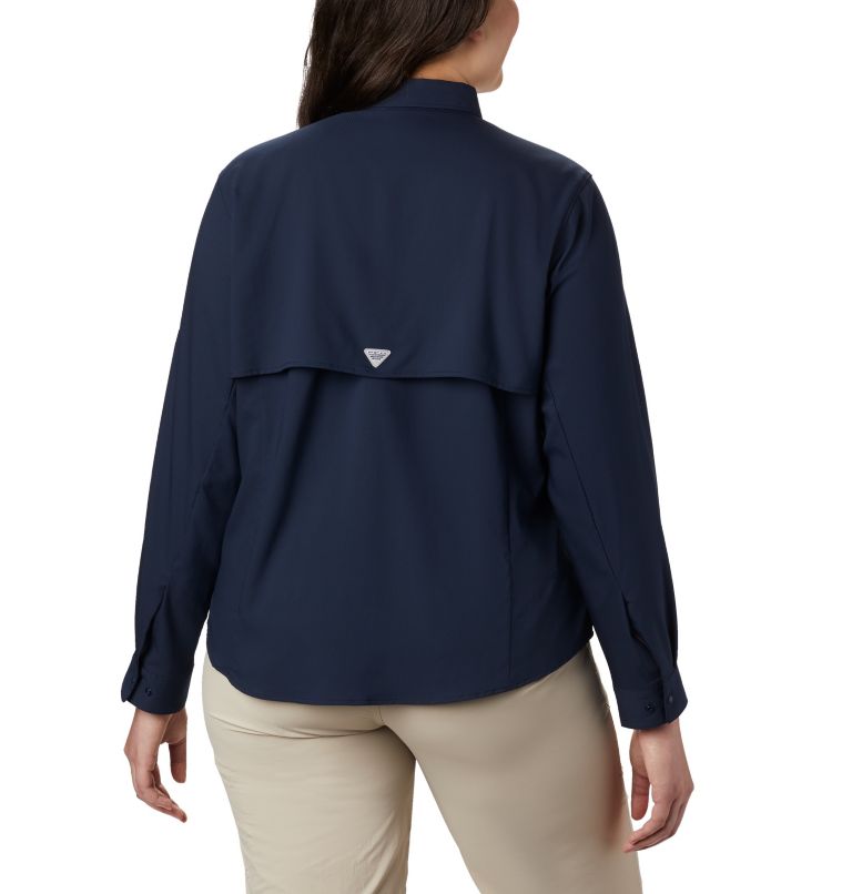 Thumbnail: Women’s PFG Tamiami II Long Sleeve Shirt - Plus Size, Color: Collegiate Navy, image 2
