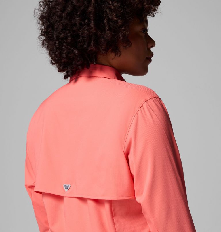 Women's PFG Tamiami II Long Sleeve Shirt - Plus Size, Color: Melonade, image 10
