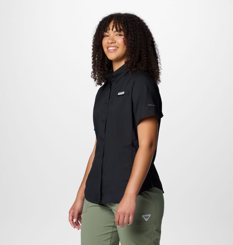 Women's PFG Tamiami II Short Sleeve Shirt, Color: Black, image 4