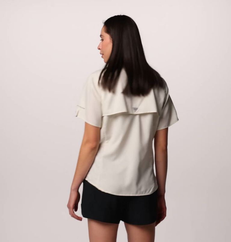 Women's PFG Tamiami II Short Sleeve Shirt, Color: Stone
