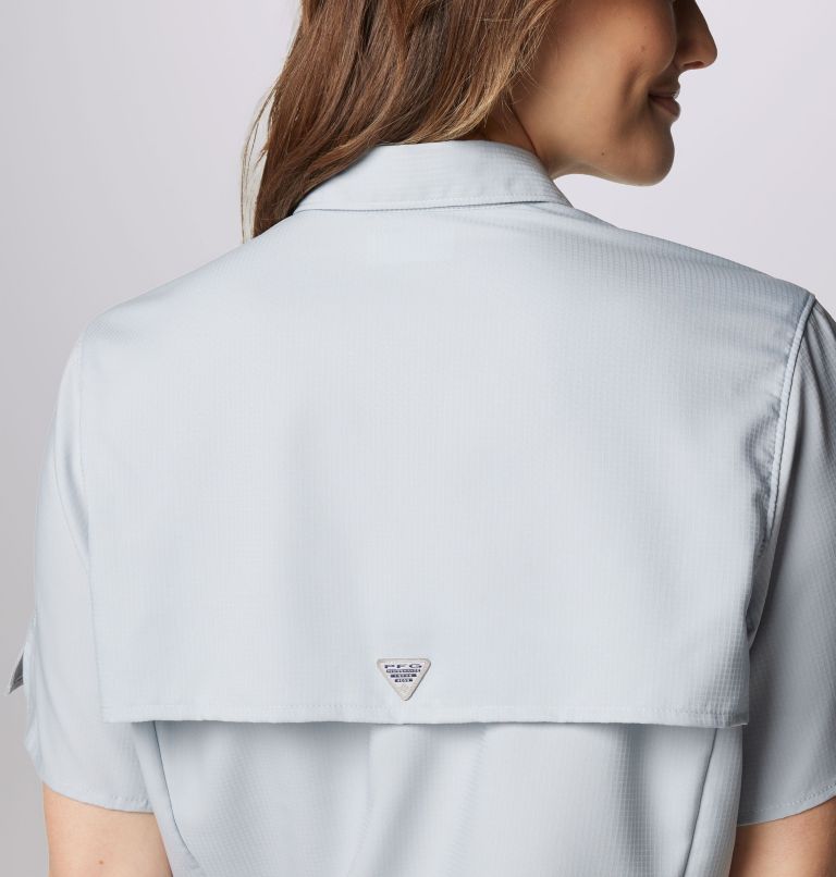 Women’s PFG Tamiami II Short Sleeve Shirt, Color: Cirrus Grey, image 6