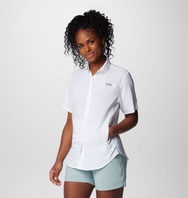 Women's PFG Tamiami II Short Sleeve Shirt, Color: White, image 4