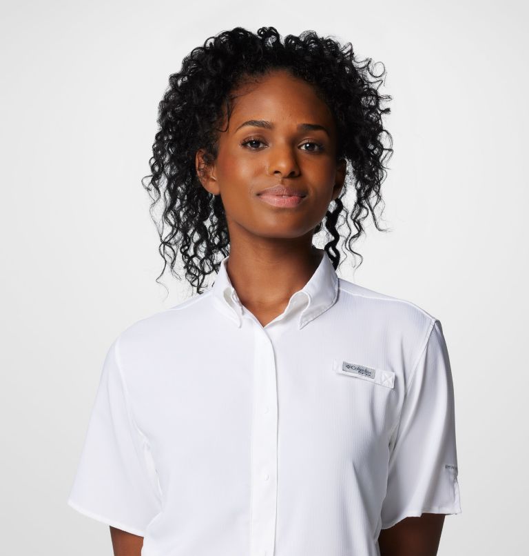 Women's PFG Tamiami II Short Sleeve Shirt, Color: White, image 5