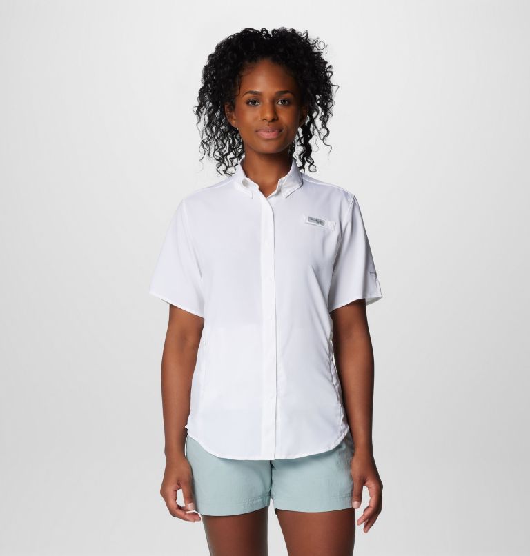 Women's PFG Tamiami II Short Sleeve Shirt, Color: White, image 1