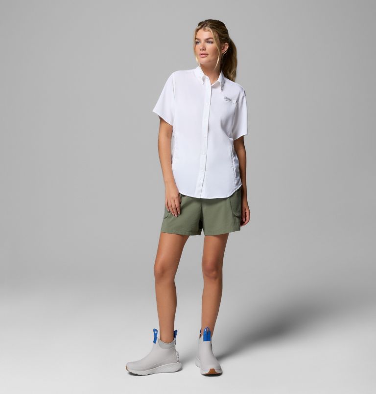 Women's PFG Tamiami II Short Sleeve Shirt, Color: White, image 2